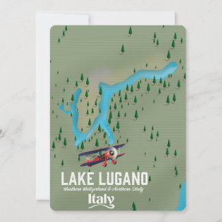 Luganersee - Schweiz Reiseplakat