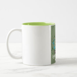 Luganersee - Schweiz Reiseplakat Zweifarbige Tasse