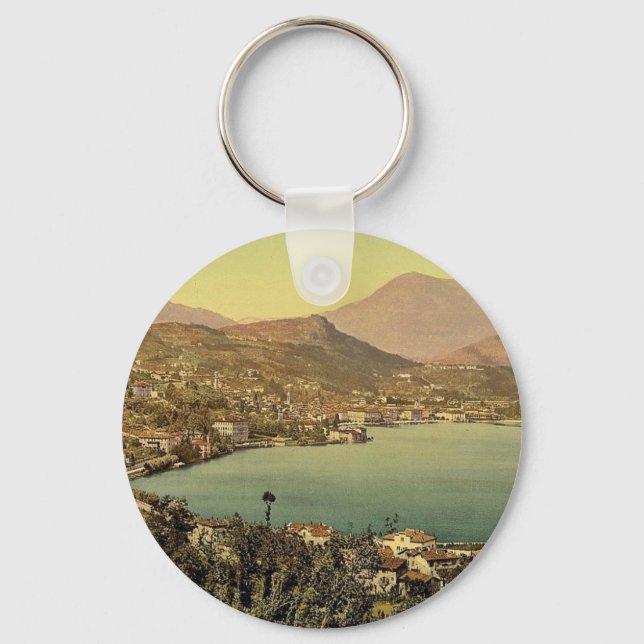 Lugano, aus San Salvatore, Tessin, Schweiz vi Schlüsselanhänger (Vorderseite)