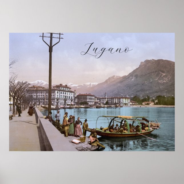 Lugano Quay, Schweiz Poster (Vorne)