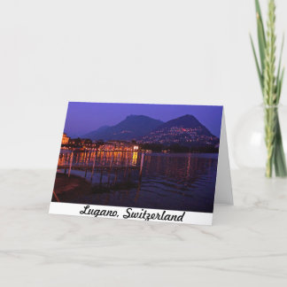 Lugano, Switzerland 5 x7 Greeting Card Karte
