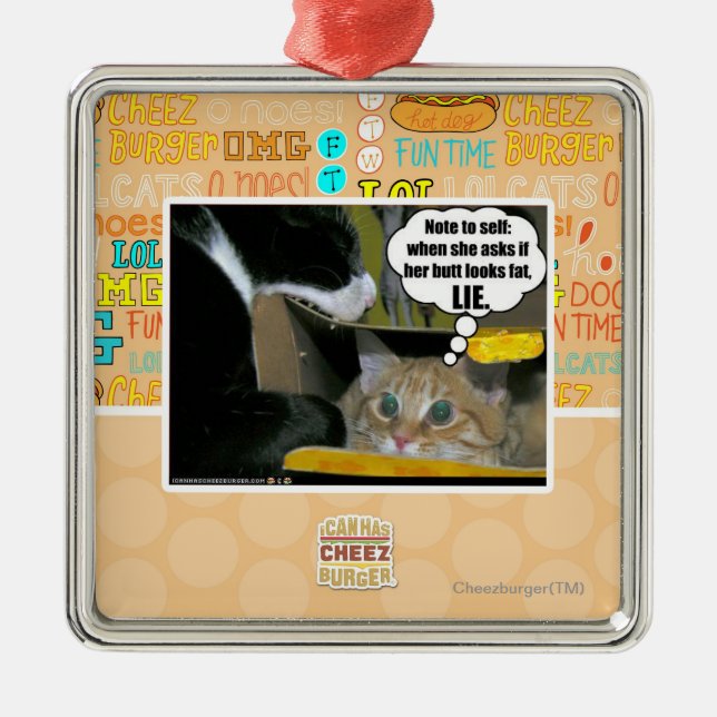 LÜGE SILBERNES ORNAMENT (Vorne)