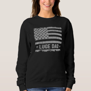 Luge Vater America Us Flag Patriot Vintag Sweatshirt