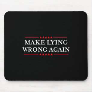 Lügen wieder falsch machen _ Geschenk Rassismus wi Mousepad