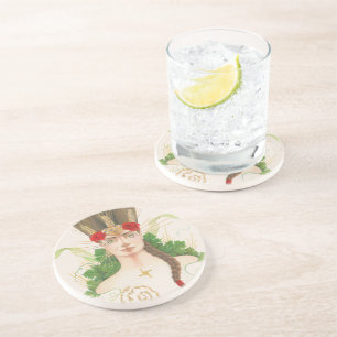 Lughnasadh Goddess Tailtiu Getränkeuntersetzer