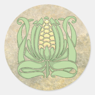 Lughnasadh Sweet Corn Runder Aufkleber