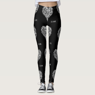 Lügner-Leggings, schwarz Leggings