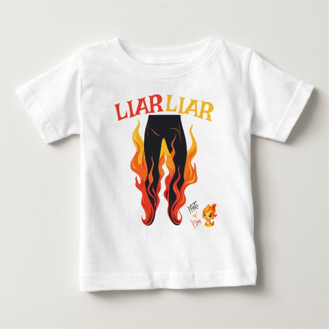 Lügner, Lügner, Pant's on Fire Baby T-shirt (Vorderseite)