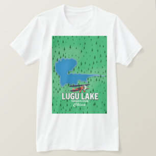 Lugu-See, Yunnan-Plateau, China Karte T-Shirt