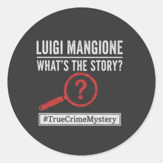 Luigi Mangione - What's The Story? Mystery Sticker