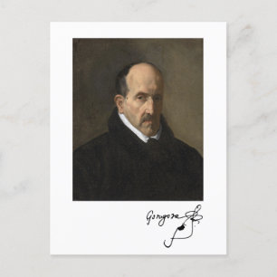 Luis de Góngora (Porträt/Unterschrift) Postkarte
