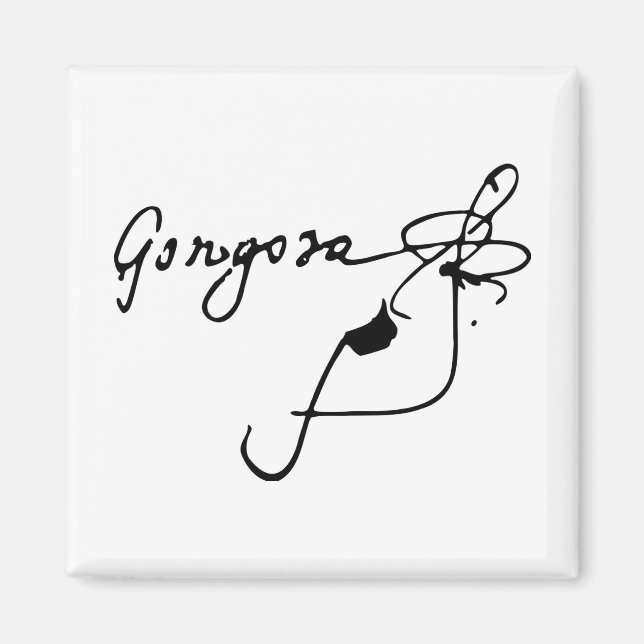 Luis de Góngora (Unterschrift) Magnet (Vorne)