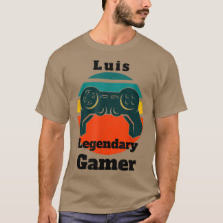 Luis Legendary Gamer Video Game Player Controller  T-Shirt