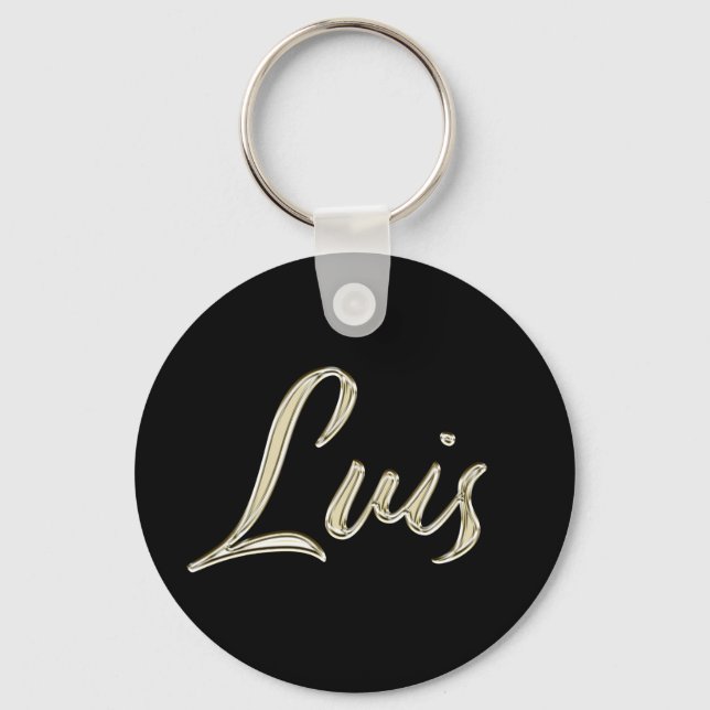 Luis whitegold Button Schlüsselger Schlüsselanhänger (Vorderseite)