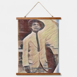 Luisa Capetillo Wandteppich Mit Holzrahmen