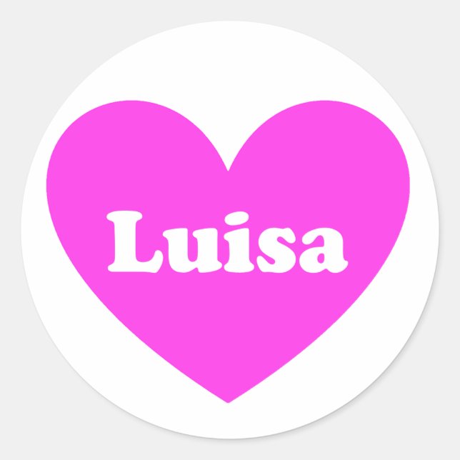 Luisa Runder Aufkleber (Vorderseite)
