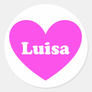 Luisa Runder Aufkleber