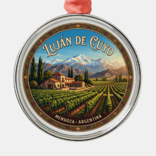 Luján de Cuyo Weinberge Argentinien Ornament Aus Metall