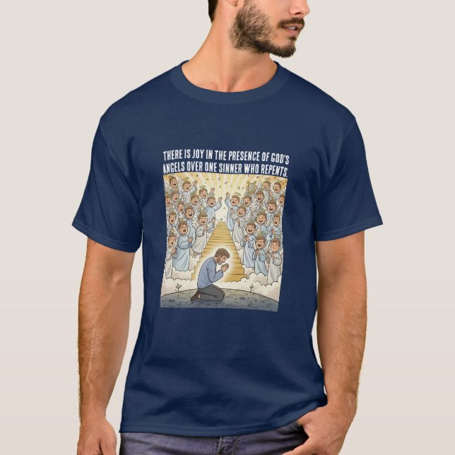 Lukas 15:10  T-Shirt (Vorderseite)