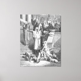 Lukas 16 Lazarus außerhalb des Hauses des Reichen Leinwanddruck