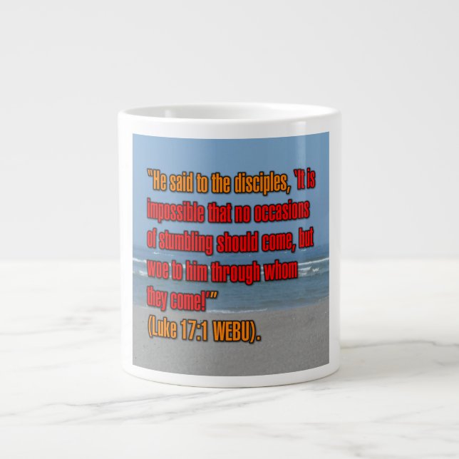 Lukas 17:1 WEBU Tasse (Vorderseite)