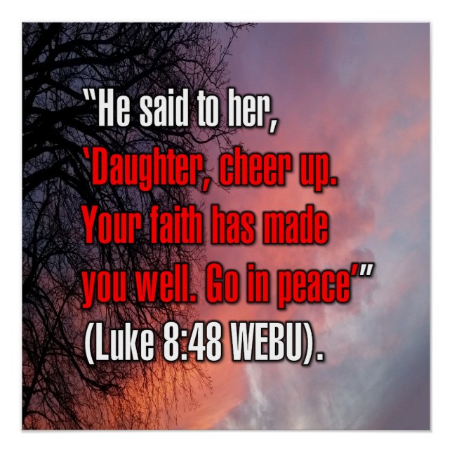 Lukas 8:48 WEBU Poster (Vorderseite)