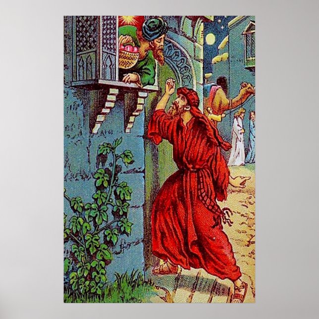 Luke 11:5-8 A Friend in Need Poster (Vorne)