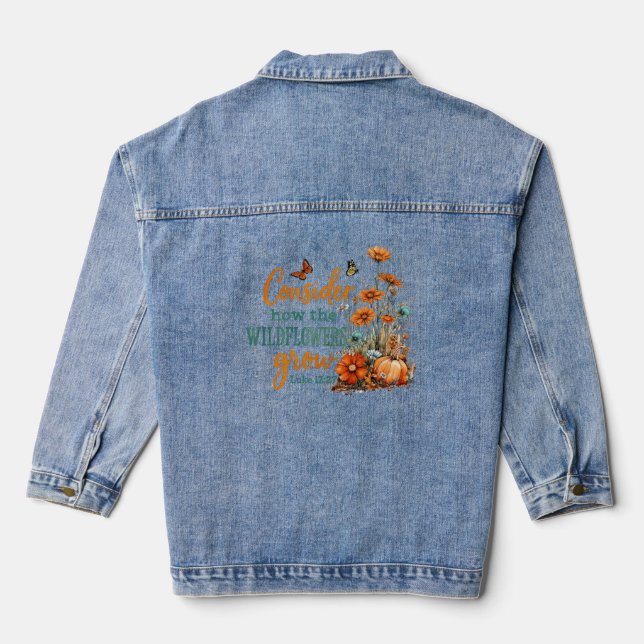 Luke 12:27 jeansjacke (Rückseite)