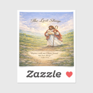 Luke 15 Parable Lost Sheep  Aufkleber