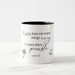 Luke 1:37 Der Glaube macht keine Tasse der Schrift