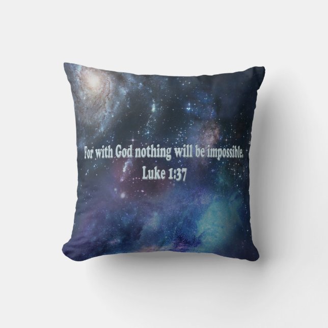 Luke 1:37 kissen (Vorderseite)