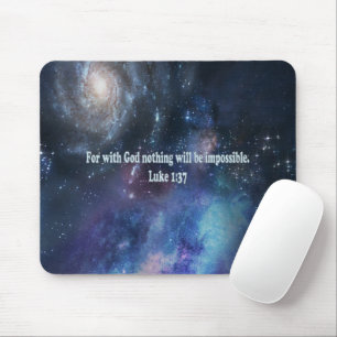 Luke 1:37 mousepad