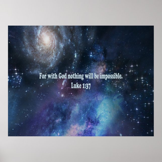 Luke 1:37 poster (Vorne)