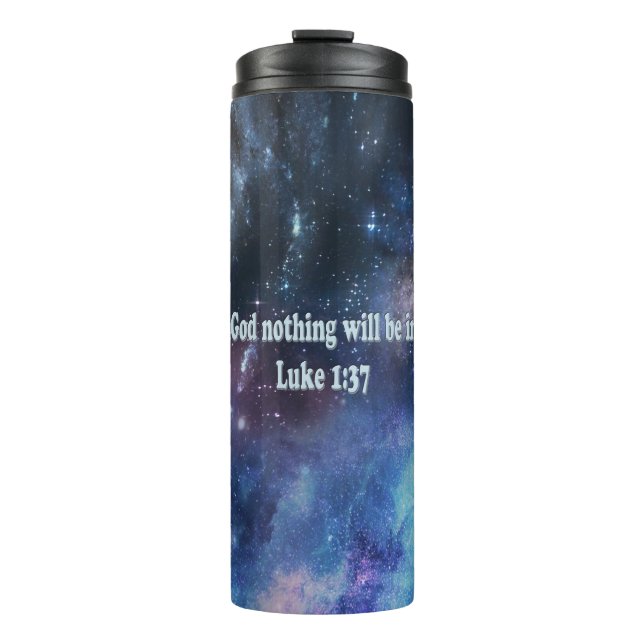 Luke 1:37 thermosbecher (Vorderseite)