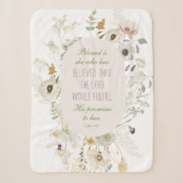 Luke 1:45 Selig ist ihre Wildblume Sherpadecke