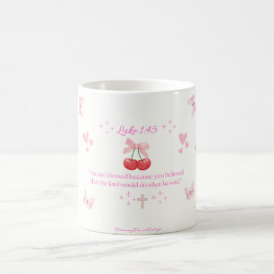 Luke 1:45 Tasse/Christlicher Glaubensbecher von Dr Kaffeetasse