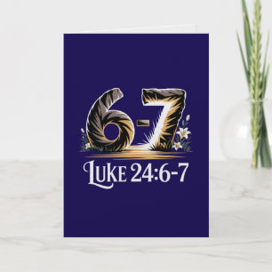 Luke 24:6-7 Osternkarte Auferstandener Erlöser Sch Karte