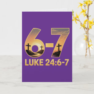 Luke 24:6-7 Osternkarte Auferstandener Heiland Sch Karte
