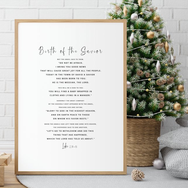 Luke 2:10-15 Weihnachts-Bibel Verse Wall Art Poster (Von Creator hochgeladen)