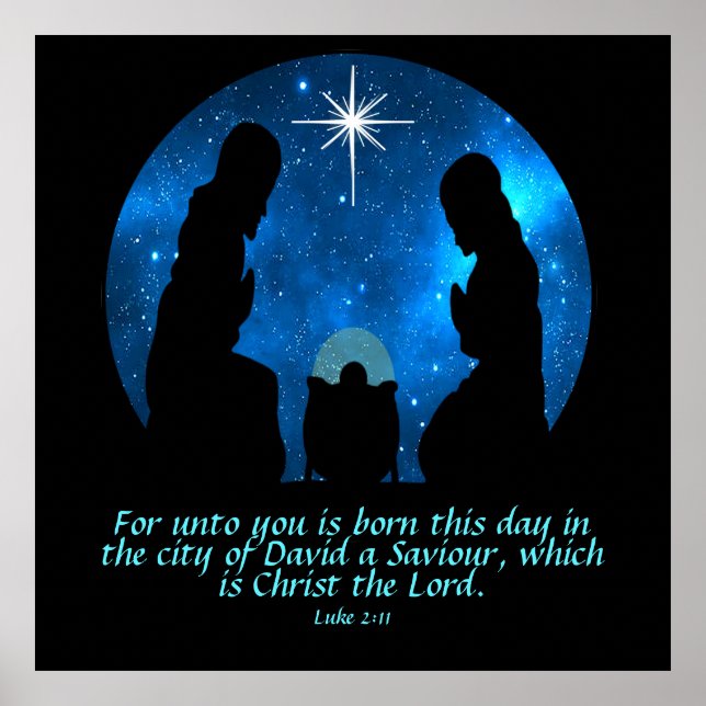 Luke 2:11 poster (Vorne)