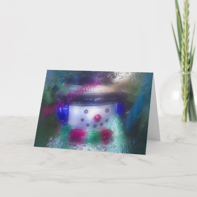 Luke 2:11 Snowman Ornament Weihnachten (Vorderseite)