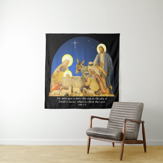 Luke 2:11 wandteppich (Beispiel)
