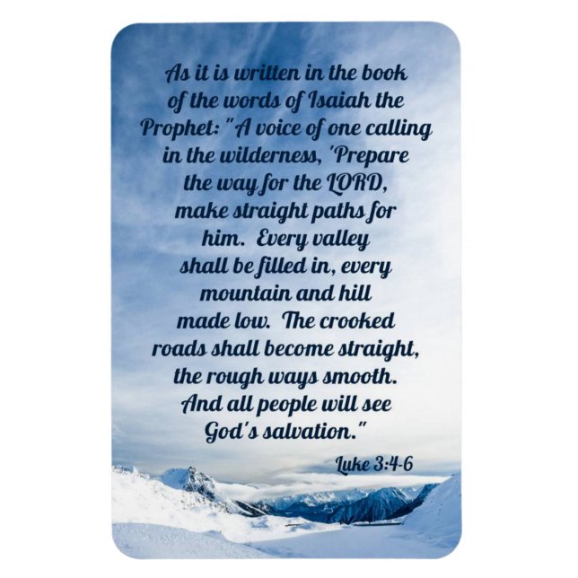 Luke 3:4-6 magnet (Vertikal)