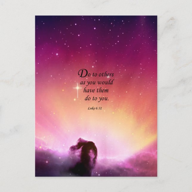 Luke 6:31 postkarte (Vorderseite)