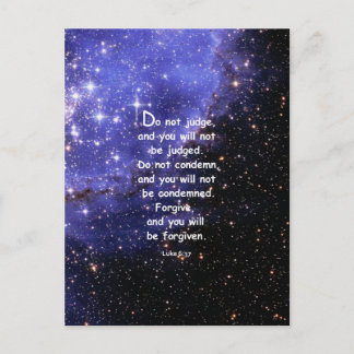 Luke 6:37 postkarte