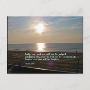 Luke 6:37 Sonnenaufgang Postkarte