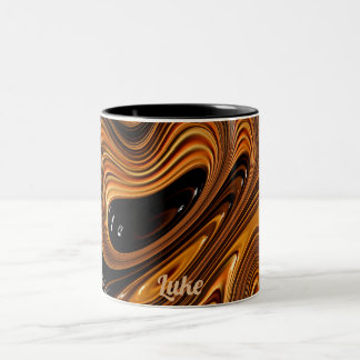 LUKE ~ POLIERT ÜBER ~ Fraktal-Muster ~ Vorlage Zweifarbige Tasse