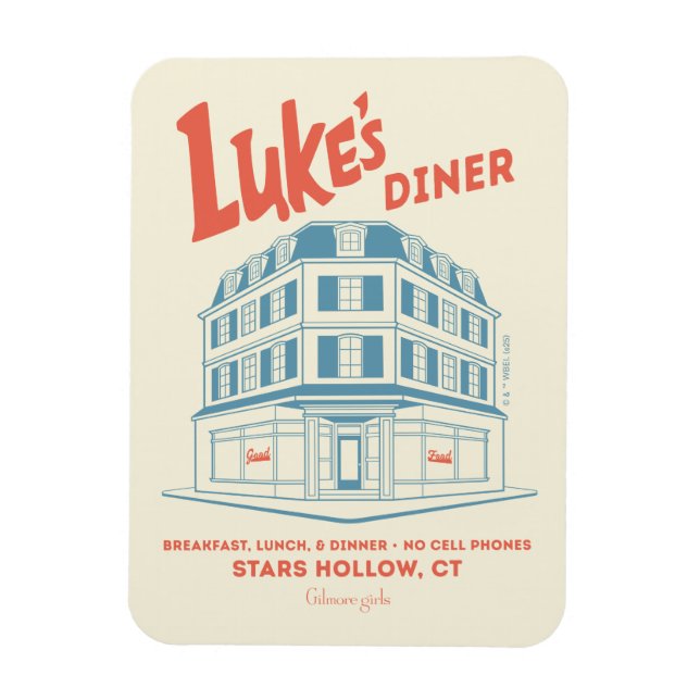 Luke’s Diner Stars Hollow Design Magnet (Vertikal)