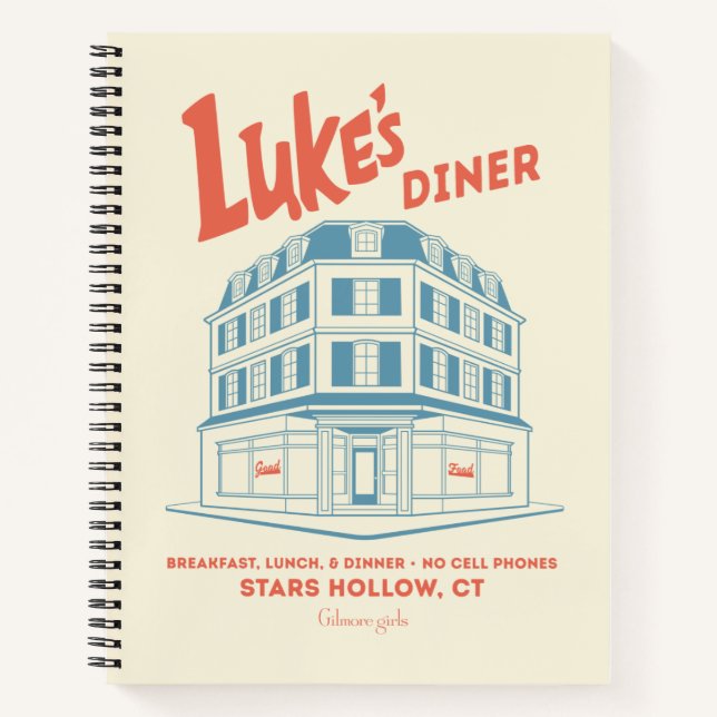 Luke’s Diner Stars Hollow Design Notizbuch (Vorderseite)