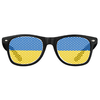 L'Ukraine drapeau du Parti lunettes de soleil